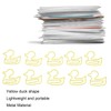 Pack of 100 Yellow Duck Paper Clips, Yellow Paper Clips,