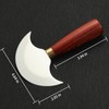 Coowolf Leather Knife with Wooden Handle, Leather Working Tools for