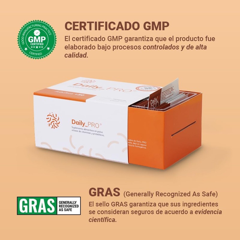 Daily PRO +50 Probióticos para Adultos Mayores 60 Billones De