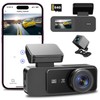 Dash Cam Front and Rear 4K+1080P, UHD Built-in WiFi DashCam
