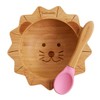 Bubbaboo Bamboo Baby Bowl and Spoon Set Baby Suction Bowl