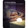 GOEBLESON Rechargeable Light Bulbs with Remote Control 4 Packs, Battery