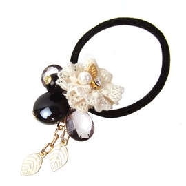 haglm475nn [Regular] [Hair Accessories] (Little Moon) [Hair Elastic] Celine, Rubber cotton metal