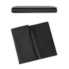 LS LASIEM Men's Long Wallet, Thin, Compact, Black