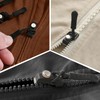 ACKKOR 18 Pcs Removable Universal Zipper Repairer, Universal Zipper Repair