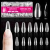 Cexovo Pack of 600 Short Almond Nail Tips, Artificial Nail