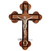 Roman Crucifix with Walnut edges and Holy Items, Different sizes