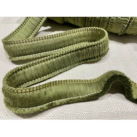 Cotton Brush Fringe - 30mm Wide Tassels Textile Cut Pillow Trimming Piping Cushion Trim Curtains Home Decor - Any Length (Khaki Green #20)