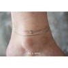 CHIC & ARTSY 925 Sterling Silver Ankle Bracelet Multilayer Anklets