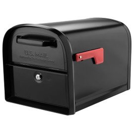 Architectural Mailboxes 6300B-10 Oasis 360 Locking Parcel Mailbox, Extra Large, Black, 6300B-10