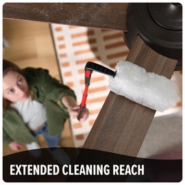 Dirt Devil Telescopic Extended Reach Duster, Multi-Surface Cleaning, with Disposable Replacement Heads, MD51200
