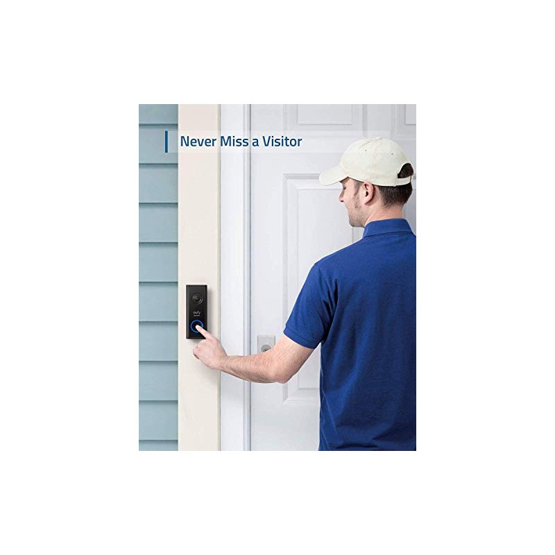 eufy Security Video Doorbell Add-on Chime, Requires 2K (Battery Powered)