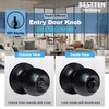BESTTEN [2 Pack] Keyed Entry Door Knob, Entrance Door Lock,