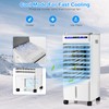 COSTWAY Portable Evaporative Air Cooler for Room, Include Remote Control,