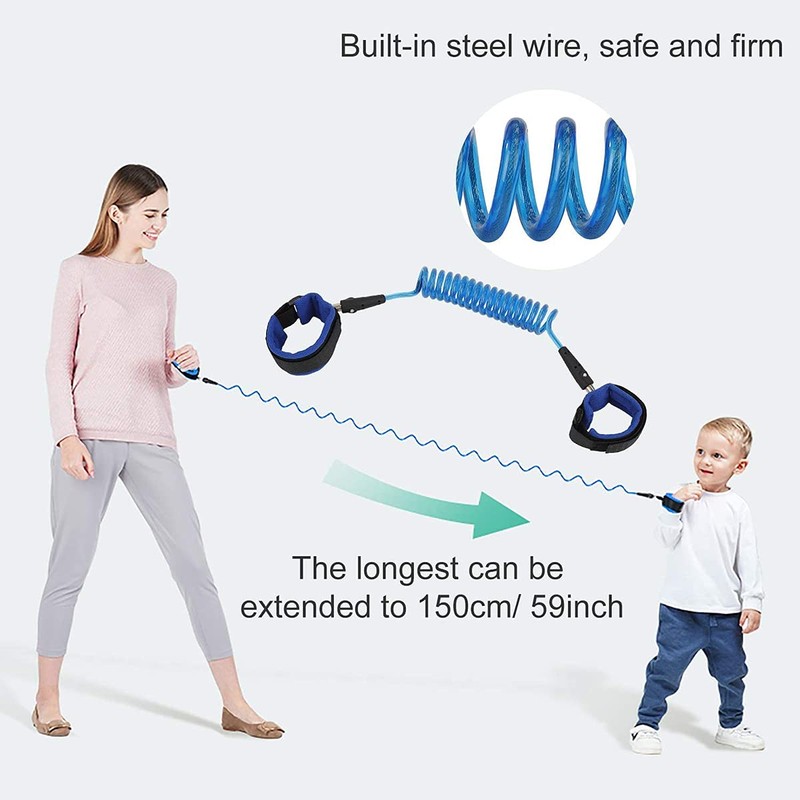 Dingzing 2 x Safety Harness Wrist Strap, Children's Anti-Lost Wrist