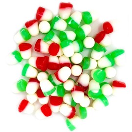 SweetGourmet Christmas JuJu Bells | Red, White, Green Bulk Candy | 2 Pounds