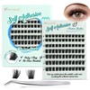 Obeyalash Cluster Wimpern Selbstklebend D Curl 8-14mm Fluffy Eyelashes Extensions