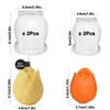 4 Pcs 3D Tulip Silicone Candle Mold Tulip Flower Silicone