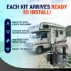 LATCH.IT Chrome RV Door Latch | 2 Keyed Alike RV