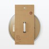 Muji 83453787 Tempered Glass Lid for Easy Visibility Diameter 11.0