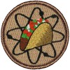 Atomic Taco Patrol Patch - 2" Diameter Round Embroidered Patch