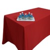TRLYC Polyester Tablecloth - 72X72 Red Square Tablecloth Overlay 100%
