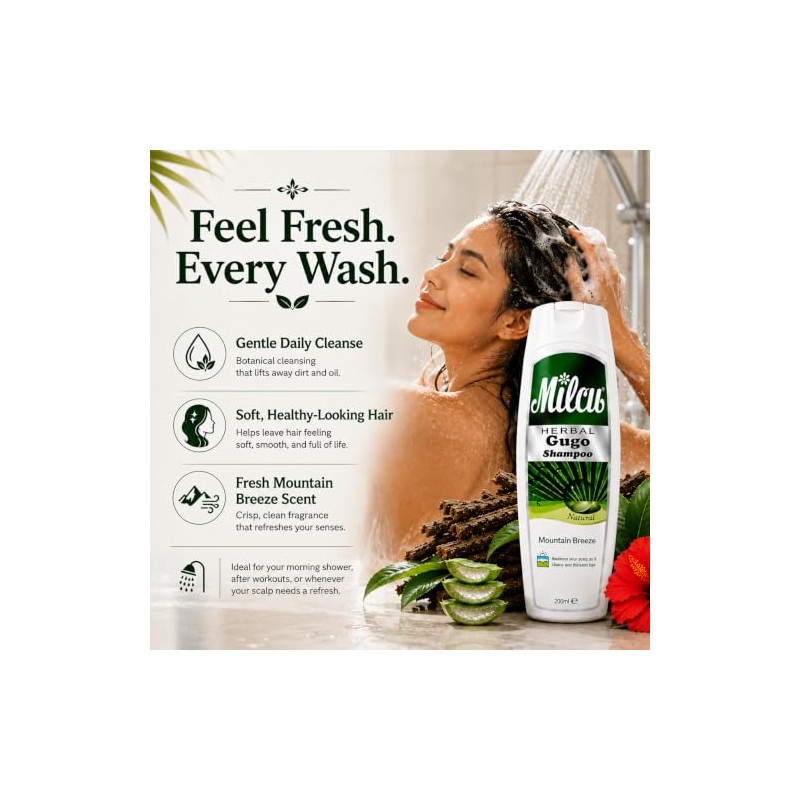 Gugo Herbal Shampoo All Natural Mountain Breeze 200ml