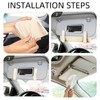 Hifrom Car Sunshade Tissue Box, Leather Car Tissue Holder, Car