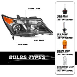 SOCKIR - For 2007 to 2013 Acura MDX [HID/Xenon Model w/o Adaptive Only] Projector Headlight Headlamp Assembly (Right Passenger Side)
