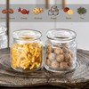 Airtight Small Glass Jars with Lids, 17oz Food Storage Jar