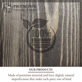 MyGift Wall Mounted Vintage Gray Solid Wood 21-Peg Ring Holder with Chalkboard Label Sign, 3-Tier Jewelry Display Rack, Accessories Storage Organizer Shelf