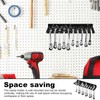 HSUYUN Spanner Holder, Carbon Steel Spanner Holder, Wall Mounted, Black
