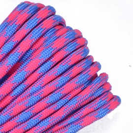 10', 25', 50', 100, 250', 1000' Hanks of Parachute 550 Cord Type III 7 Strand Paracord - Pink Sky Camo - 10 Feet