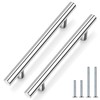 Probrico Polished Chrome Cabinet Handles 5 Inch Hole Centers, Kitchen