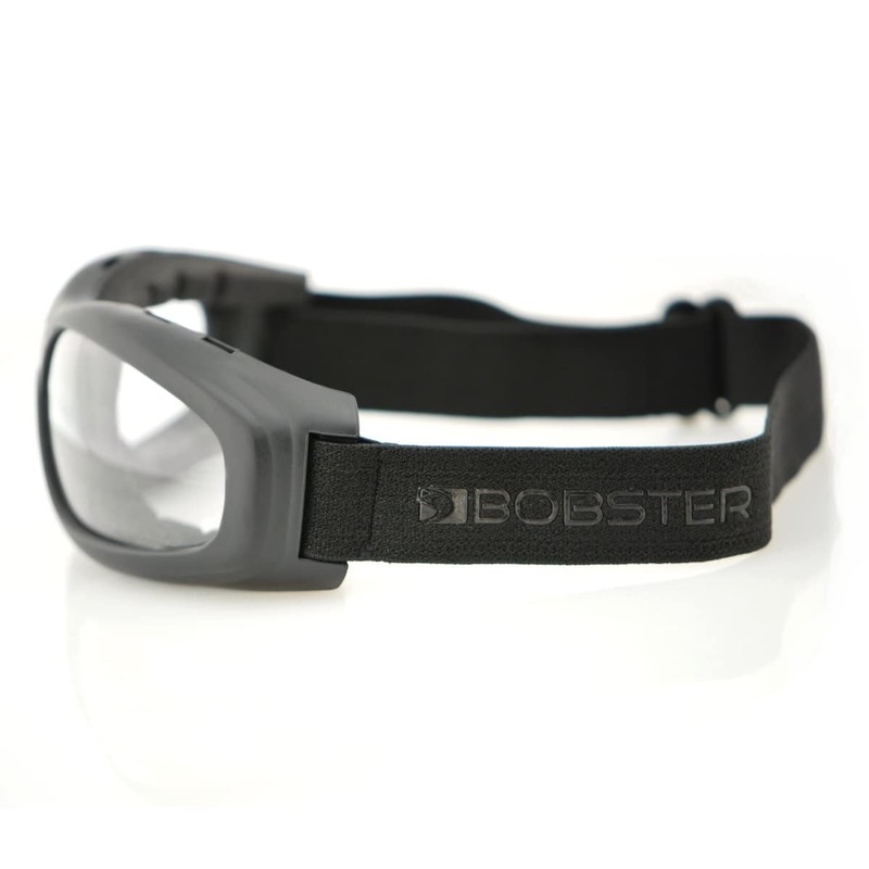 Bobster Touring 2 Goggles,Black Frame/Clear Lens,one size