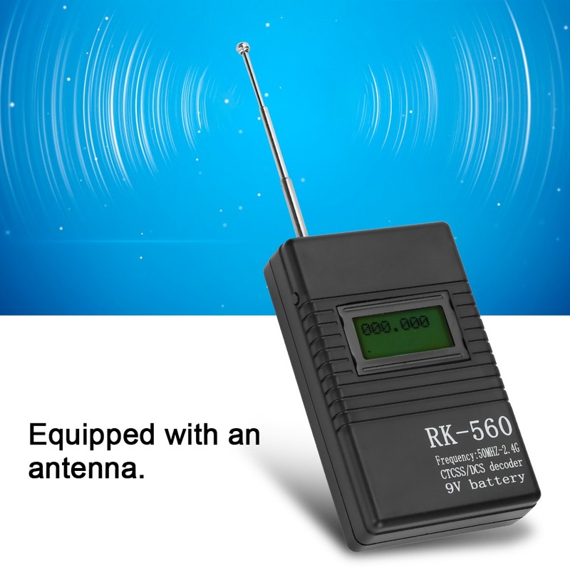 Accurate RK560 50MHz-2.4GHz Frequency Counter Meter Portable Handheld Radio Frequency