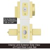 Haidms 2 Pack Gold Exterior Door Lock Set, Front Door