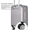 Alomejor Pack of 2 Replacement Luggage Wheels, Left and Right