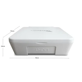 Digital Travel Alarm Clock - No Bells, No Whistles, Simple Basic Operation, Loud Alarm, Snooze, Small and Light, ON/Off Switch, 2 AAA Battery Powered, White