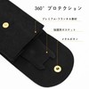 腕時計ポーチ ベルベット 腕時計収納バッグ 持ち運び用 中板付き 防塵 衝撃保護 13x7.5x0.8cm 時計ホルダー 男女兼用