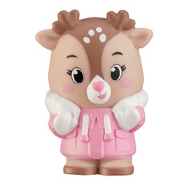 Klorofil - Set of 4 Collectable Gla Gla Gas Figures - Reindeer Family - Kids Toys - Klorofil Universe - Invent Your Stories - Snowy Mountains Theme