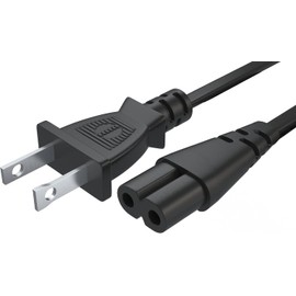 10FT LG TV Power Cord for LG TV 24" 28" 32" 40" 43" 48" 49" 50" 55" 60" 65" 75" 80" 85" LCD HD Smart 4K TVs 2 Prong AC Power Cable, 43LH570A 55UH6090 55LH575A 55UH6030 32LH500B Replacement Cable