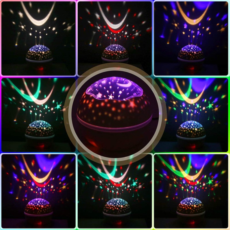 MOKOQI Star Projector Night Lights for Kids Moon Star-Sea Animal