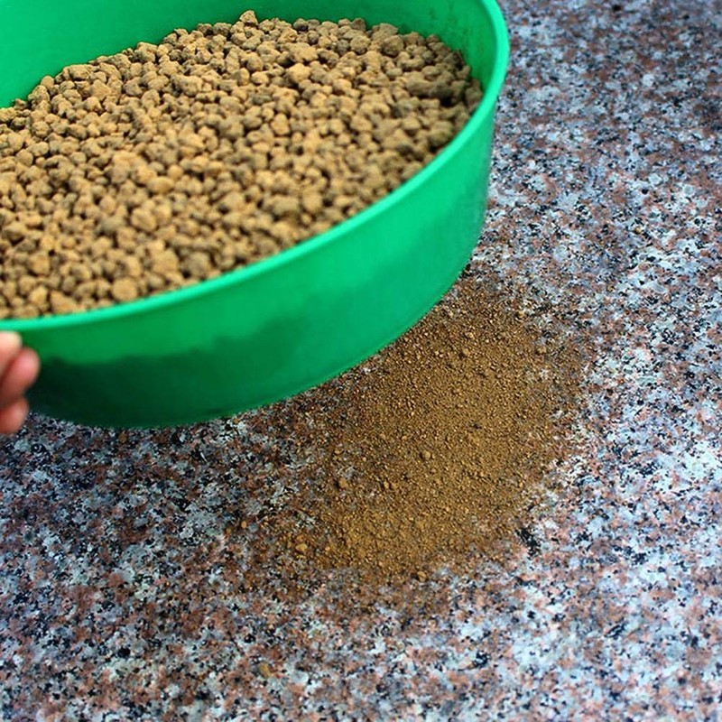 Calayu Plastic Garden Sieve, Earth Sieve Handheld Stone Sand Sieve