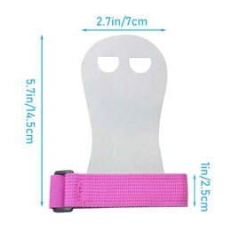 WHYHKJ 2 Pairs Gymnastics Grips Gym Grips 1 Pair Black 1 Pair Red M Size 7x14.5cm Single Bar Weightlifting Barbell Anti Slip Palm Protectors Pull Up Palm Pulling Grip Boosters Palm Sleeves