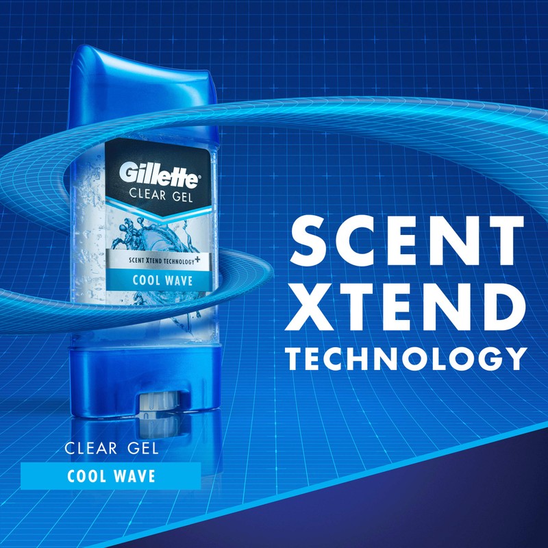 Gillette Endurance Antiperspirant / Deodorant, Cool Wave Clear Gel, 3.8