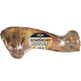 Grillerz Large Pork Bone, 1 Count, Rawhide Free, All Natural Treat for All Breeds, Long Lasting, Easy to Digest, Dog Bone for Large Dogs, Dog Chew for Healthy Teeth