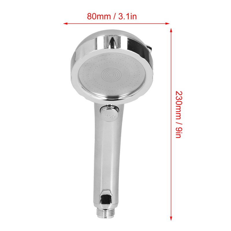 Shower Head Portable Handheld 360 Degree Rotating Three Modes Pressure