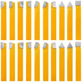 PNBO 20 pc 3/8"Carbide Tip Tipped Cutter Tool Bit Cutting Set For Metal Lathe Tooling.