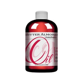 Bitter Almond Oil - 8 oz - 100% Pure, Unrefined, Cold Pressed, Non-GMO, Vegan, Extra Virgin, All Natural, Perfect for Body, Hair, Face, Skin, Nails, Facial Hair, Lashes, Eyebrows - Packaging May Vary